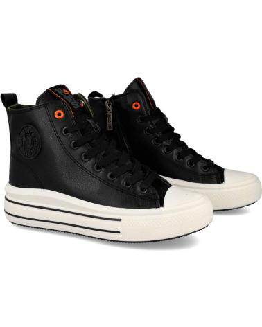 Botines de Mujer REFRESH 170934 DEPORTIVAS BOTAS DE MUJE NEGRO