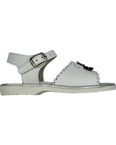 Sandalias de Niña HURAN SANDALIA NINA PIEL BLANCO