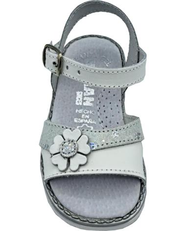 Sandalias de Niña HURAN SANDALIA NINA PIEL BLANCO