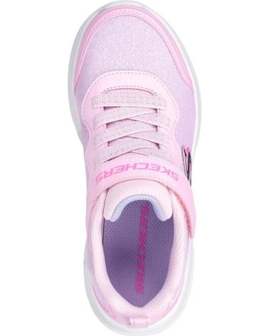 SKECHERS BOUNDER-GIRLY GROOVE PINK TRAINERS PINK