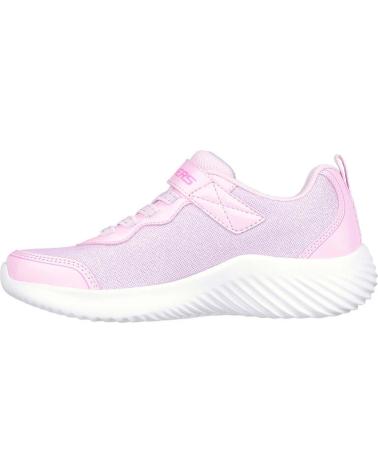 SKECHERS BOUNDER-GIRLY GROOVE PINK TRAINERS PINK