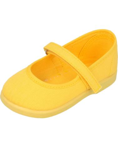 Zapatos de Niña BUBBLE BOBBLE 950 MERCEDITAS DE LONA PARA NINAS AMARILLO