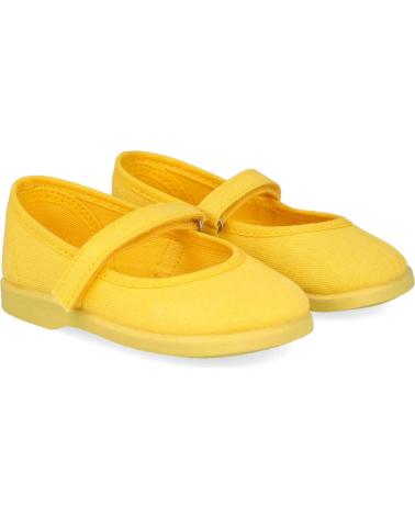 Zapatos de Niña BUBBLE BOBBLE 950 MERCEDITAS DE LONA PARA NINAS AMARILLO