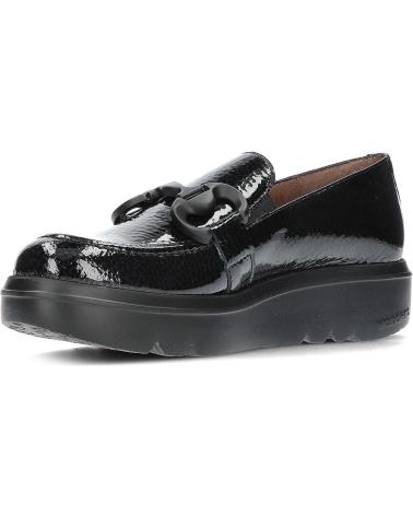 Mocasines de Mujer WONDERS MOCASIN CARIBU A-2821 NEGRO