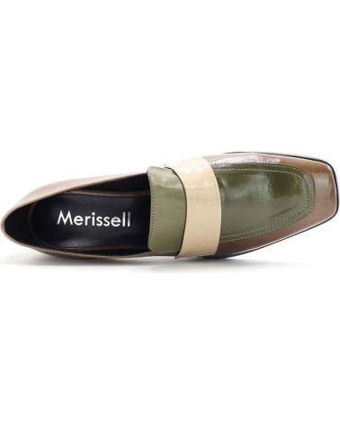Zapatos de Mujer MERISSELL ZAPATO MOCASIN  2339 COMBI TIERRA