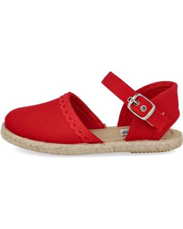 Zapatos de Niña L&R SHOES LR SHOES 263-001 ALPARGATAS ESPARTO NI ROJO