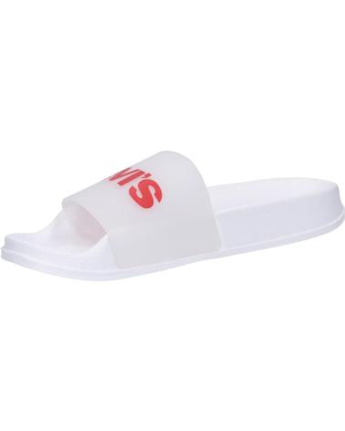 girl and boy Flip flops LEVIS VPOL0076S POOL 0061 WHITE