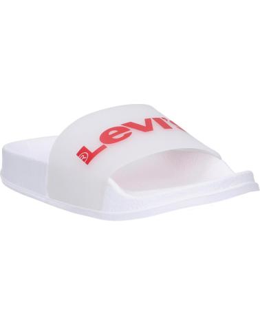 girl and boy Flip flops LEVIS VPOL0076S POOL 0061 WHITE