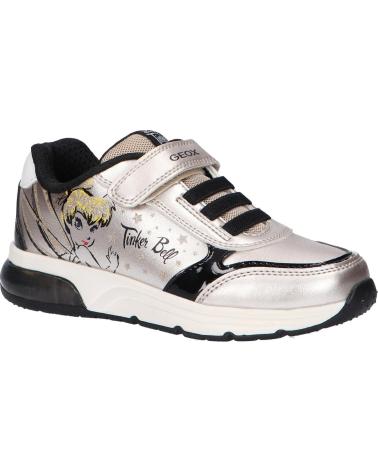 Sportschuhe für Mädchen geox DEPORTIVA CAMPANILLA J368VD PLATINUM