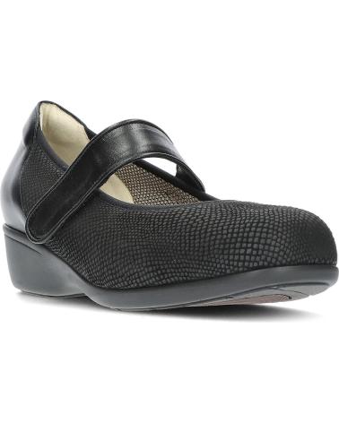 Bailarinas de Mujer CLEMENT SALUS MERCEDITA HORMA EXTRA ANCHA 442156 NEVADA BLACK