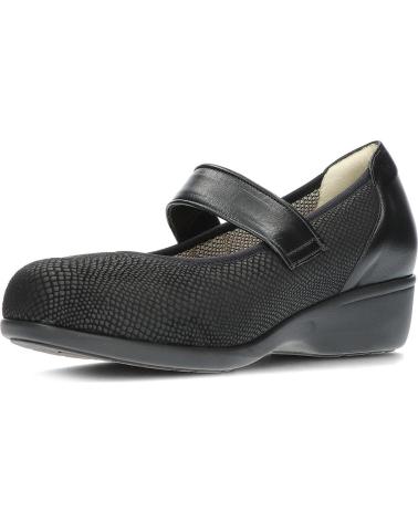 Bailarinas de Mujer CLEMENT SALUS MERCEDITA HORMA EXTRA ANCHA 442156 NEVADA BLACK