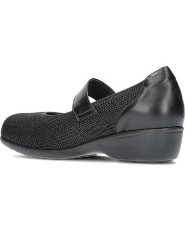 Bailarinas de Mujer CLEMENT SALUS MERCEDITA HORMA EXTRA ANCHA 442156 NEVADA BLACK