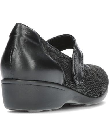 Bailarinas de Mujer CLEMENT SALUS MERCEDITA HORMA EXTRA ANCHA 442156 NEVADA BLACK