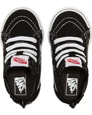 Sportivo-De-Niña-VANS-OFF-THE-WALL-BOTAS-VANS-SK8-HI-ZIP-NEGRO
