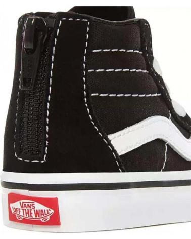Sportivo-De-Niña-VANS-OFF-THE-WALL-BOTAS-VANS-SK8-HI-ZIP-NEGRO