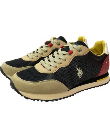 Zapatillas deporte de Hombre US POLO ASSN ZAPATILLAS POLO BLK-BEI 02