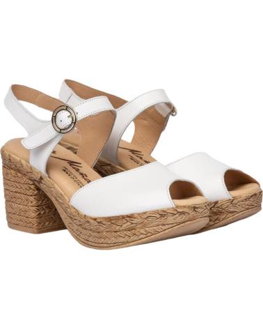 Sandalias de Mujer EVA MAÑAS SANDALIA PIEL 1228 BLANCO