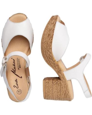 Sandalias de Mujer EVA MAÑAS SANDALIA PIEL 1228 BLANCO