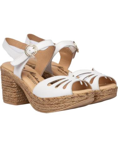 Sandalias de Mujer EVA MAÑAS SANDALIA PIEL 1229 BLANCO