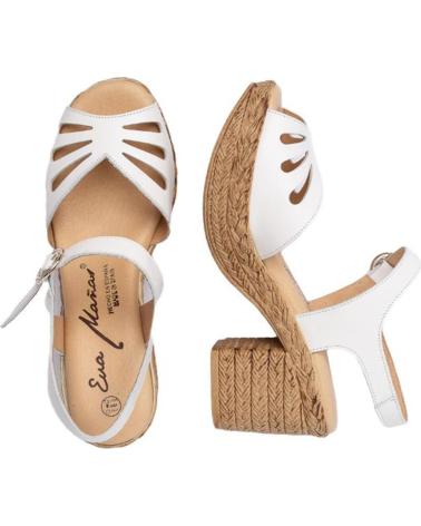 Sandalias de Mujer EVA MAÑAS SANDALIA PIEL 1229 BLANCO