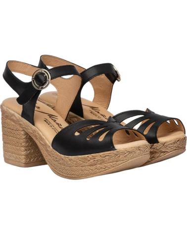 Sandalias de Mujer EVA MAÑAS SANDALIA PIEL 1229 NEGRO
