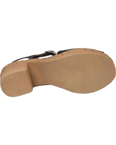 Sandalias de Mujer EVA MAÑAS SANDALIA PIEL 1229 NEGRO
