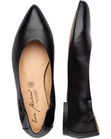 Zapatos de Mujer EVA MAÑAS SALON BABUCHA PIEL 1480 NEGRO