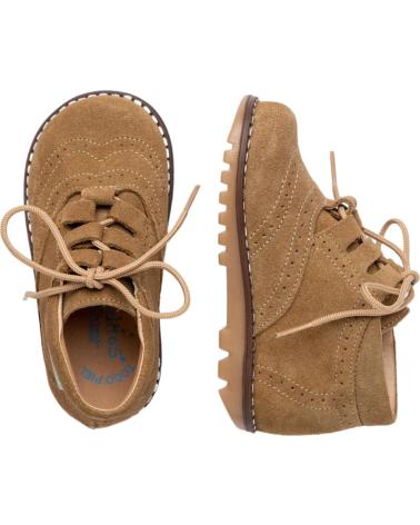 Schuhe für Mädchen und Junge ANGELITOS BOTIN INGLESITA PIEL 426 TAUPE