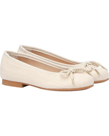 Scarpe per Bambina ANGELITOS BAILARINA CEREMONIA PIEL 1568 BEIGE