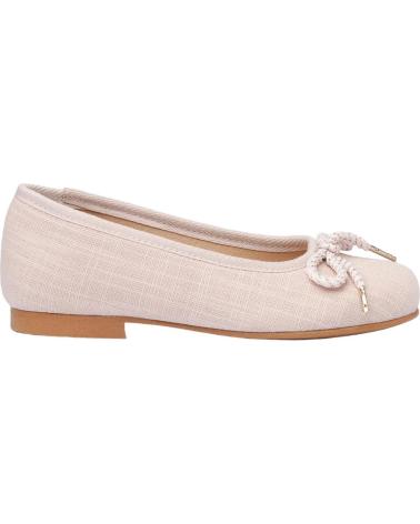 Zapatos de Niña ANGELITOS BAILARINA CEREMONIA PIEL 1568 ROSA