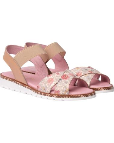 Sandalias de Niña ANGELITOS SANDALIA H FLOR ANG626 NUDE