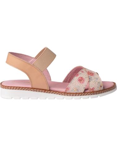 Sandalias de Niña ANGELITOS SANDALIA H FLOR ANG626 NUDE