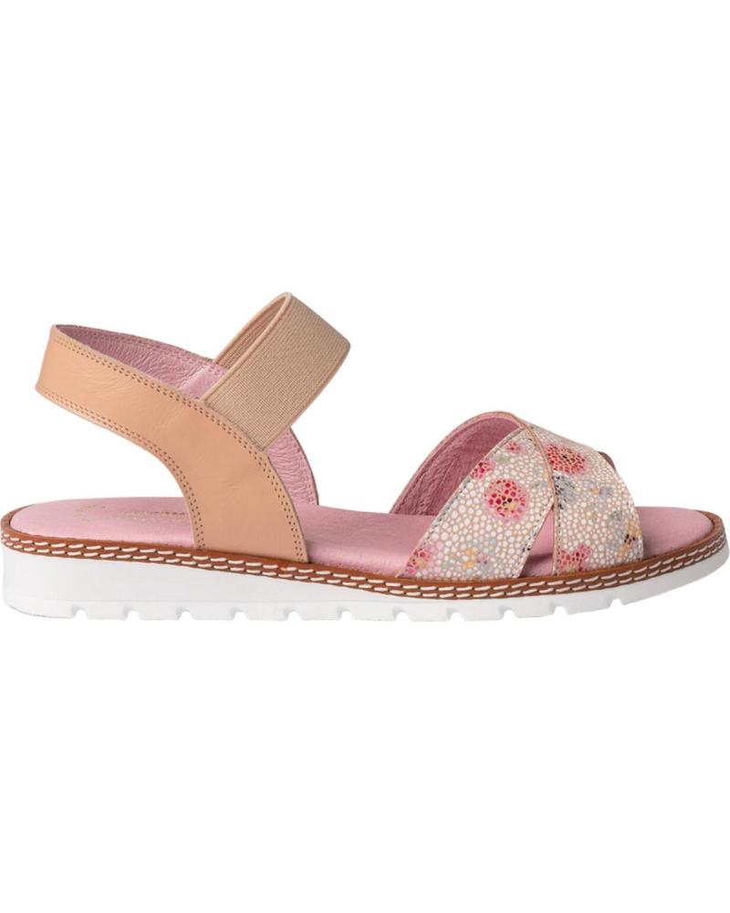 Sandalias de Niña ANGELITOS SANDALIA H FLOR ANG626 NUDE