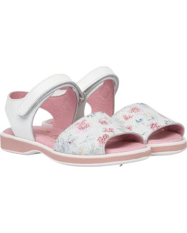 Sandalias de Niña ANGELITOS SANDALIA FLOR ANG578 BLANCO