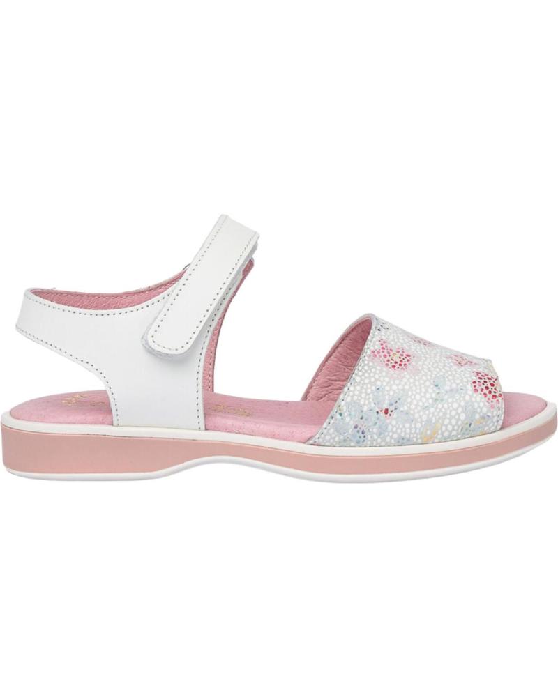 Sandalias de Niña ANGELITOS SANDALIA FLOR ANG578 BLANCO