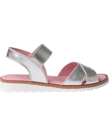 Sandalias de Mujer y Niña ANGELITOS SANDALIA H LEOPARDO ANG626 PLATA
