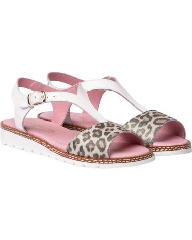 Sandalias de Mujer y Niña ANGELITOS SANDALIA H  ANG625 LEOPARDO