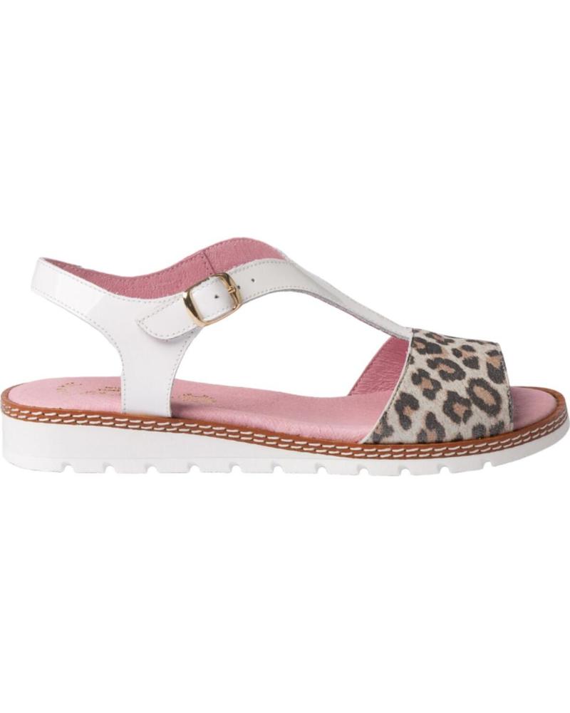 Sandalias de Mujer y Niña ANGELITOS SANDALIA H  ANG625 LEOPARDO