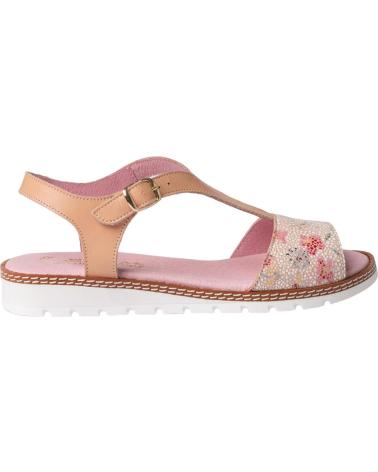 Sandalias de Mujer y Niña ANGELITOS SANDALIA H FLOR ANG625 NUDE