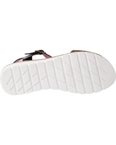 Sandalias de Mujer y Niña ANGELITOS SANDALIA H LEOPARDO ANG625 NEGRO