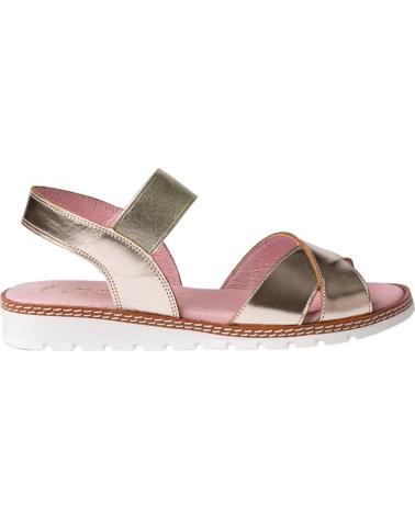 Sandalias de Mujer y Niña ANGELITOS SANDALIA H LEOPARDO ANG626 PLATINO