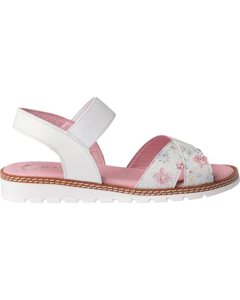 Schuhe für Damen und Mädchen ANGELITOS SANDALIA H FLOR ANG626 BLANCO