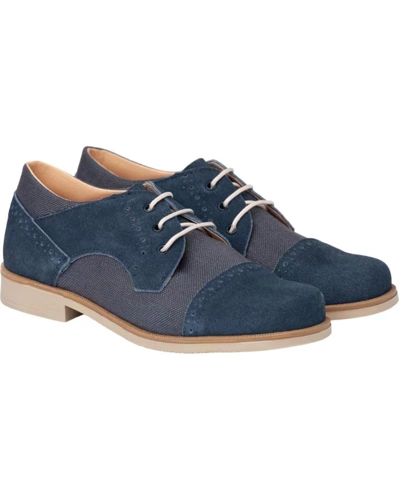 Sapatos de Menino angelitos ZAPATO CEREMONIA LINO 817 MARINO