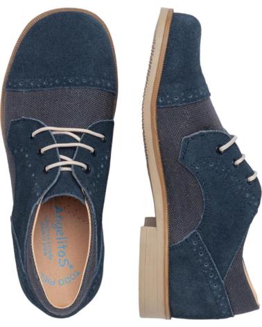 Zapatos de Niño ANGELITOS ZAPATO CEREMONIA LINO 817 MARINO