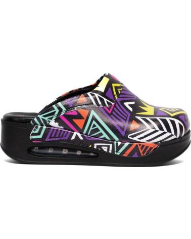 Sabots pour Femme ZUEKOOS ZUECO SANITARIO TRIANGLES NEGRO