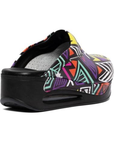 Woman Clogs ZUEKOOS ZUECO SANITARIO TRIANGLES NEGRO