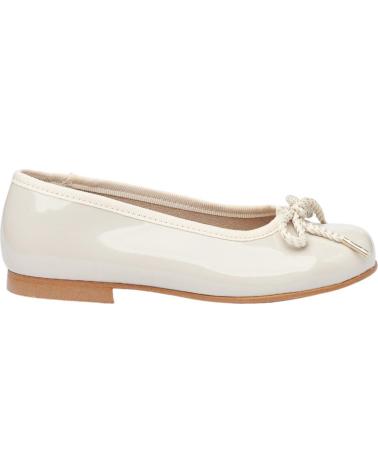 Zapatos de Niña ANGELITOS BAILARINA CEREMONIA CHAROL 1569 BEIGE