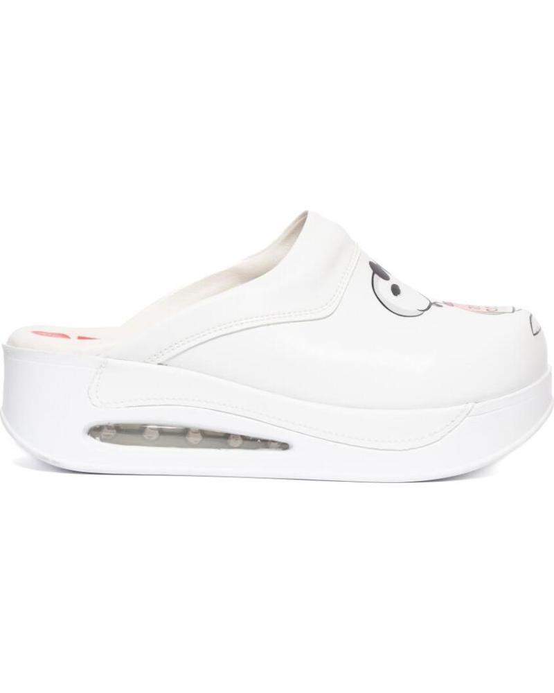 Woman Clogs ZUEKOOS ZUECO SANITARIO SNOOPY BLANCO