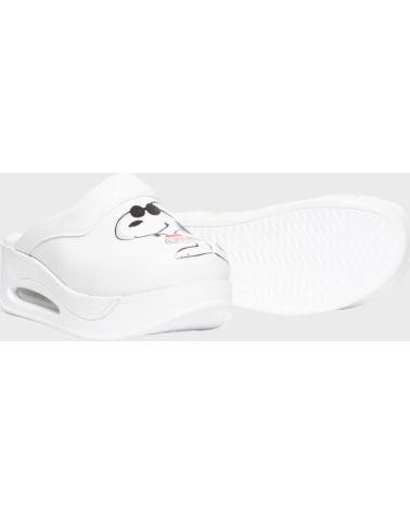 Woman Clogs ZUEKOOS ZUECO SANITARIO SNOOPY BLANCO