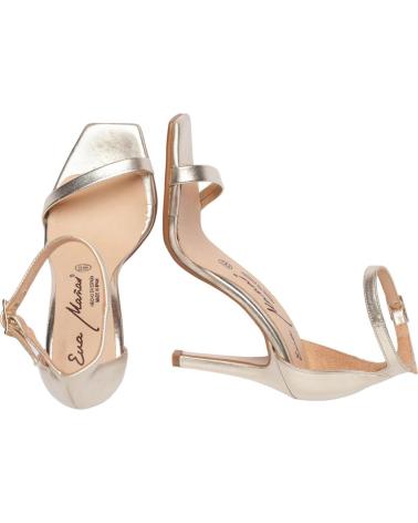 Woman Sandals EVA MAÑAS SALON FIESTA PIEL 1472 PLATINO